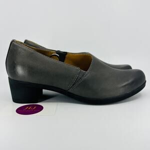 Dansko Women's Camdyn Grey Burnished Leather Comfort Shoes Size 40 EU/ 9.5-10 US